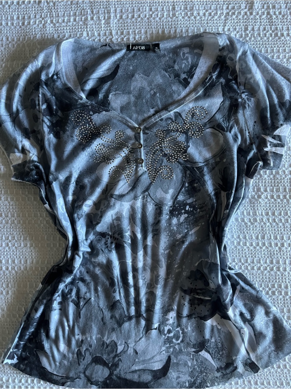 Y2k Butterfly Rhinestone Top